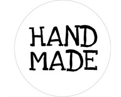 Sluitsticker – Sluitzegel - Handmade | Wit - Zwart | Bedankje – Envelop | Order – Inpakken – Webshop – Zelf gemaakt | Envelop stickers | Cadeau – Gift – Cadeauzakje – Traktatie | Chique inpakken | DH Collection