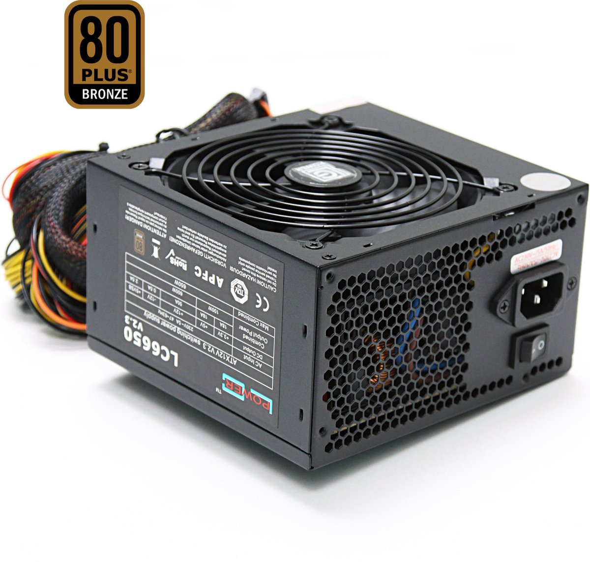 LC-600H-V2.31 Bloc d' alimentation ATX 600 W Power' alimentation -6xSATA,  3xPATA, 1x