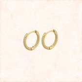 Jobo By JET - Circkle earring – Gold - Goudkleurige oorbellen - Klein formaat
