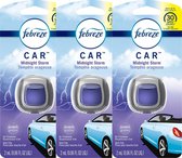 Febreze Car Midnight Storm - Autoparfum Voor Een Verfrissende Autogeur! (3x2ML)