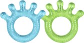 green sprouts® hand koelbijtringen (2 stuks) - blauw & groen (3m+)