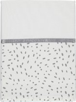 Briljant Baby Wieg Laken - Minimal Dots - Grijs - 75 x 100 cm Wieglaken