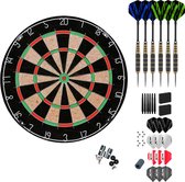 Darts Set Premium Classic – Dartbord – Set van 6 dartpijlen – Dart flights – Dart shafts