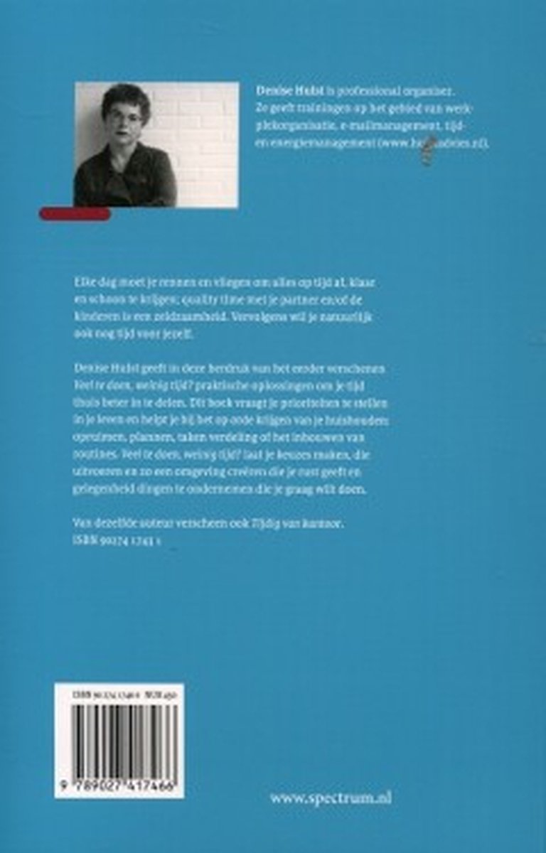 Veel te doen, weinig tijd ? - back cover