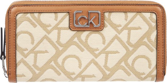 Calvin Klein - Z/A wallet LG - dames portemonnee - cognac