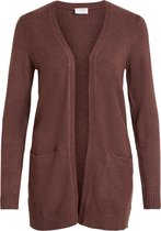 Vila Viril L/S Open knit cardigan Noos Puce/Melange L