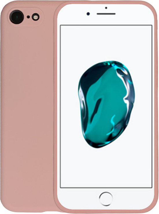 Smartphonica iPhone 7/8 siliconen hoesje - Zalm / Siliconen;TPU / Back Cover geschikt voor Apple iPhone 7;Apple iPhone 8