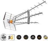 Televes DAT-75 T-FORCE 5G LTE HD BOSS LR - Antenne - Buitenantenne - Camping - 5G - LTE - HD - UHF - 48 - 695 - 47 dBi Max