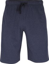 Ceceba heren pyjamabroek kort - blauw pied de poule - Maat: 6XL