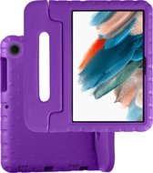 Hoesje Geschikt voor Samsung Galaxy Tab A8 Hoesje Kinder Hoes Shockproof Cover - Kindvriendelijke Hoesje Geschikt voor Samsung Tab A8 Hoes Kids Case - Paars
