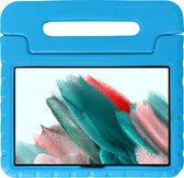 Hoes Geschikt voor Samsung Galaxy Tab A8 Hoes Bumper Kindvriendelijk Kids Case Kinderhoes - Hoesje Geschikt voor Samsung Tab A8 Hoesje Shockproof Cover Hoes - Blauw