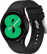 Samsung Galaxy Watch 4 - Silicone Bandje - Zwart - 20mm - Large