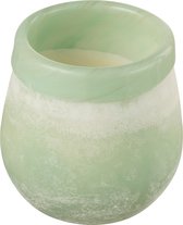 Geurkaars | glas | muntgroen | 10x10x (h)10 cm