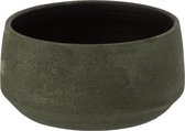 Bloempot | keramiek | groen | 23x23x (h)11.5 cm