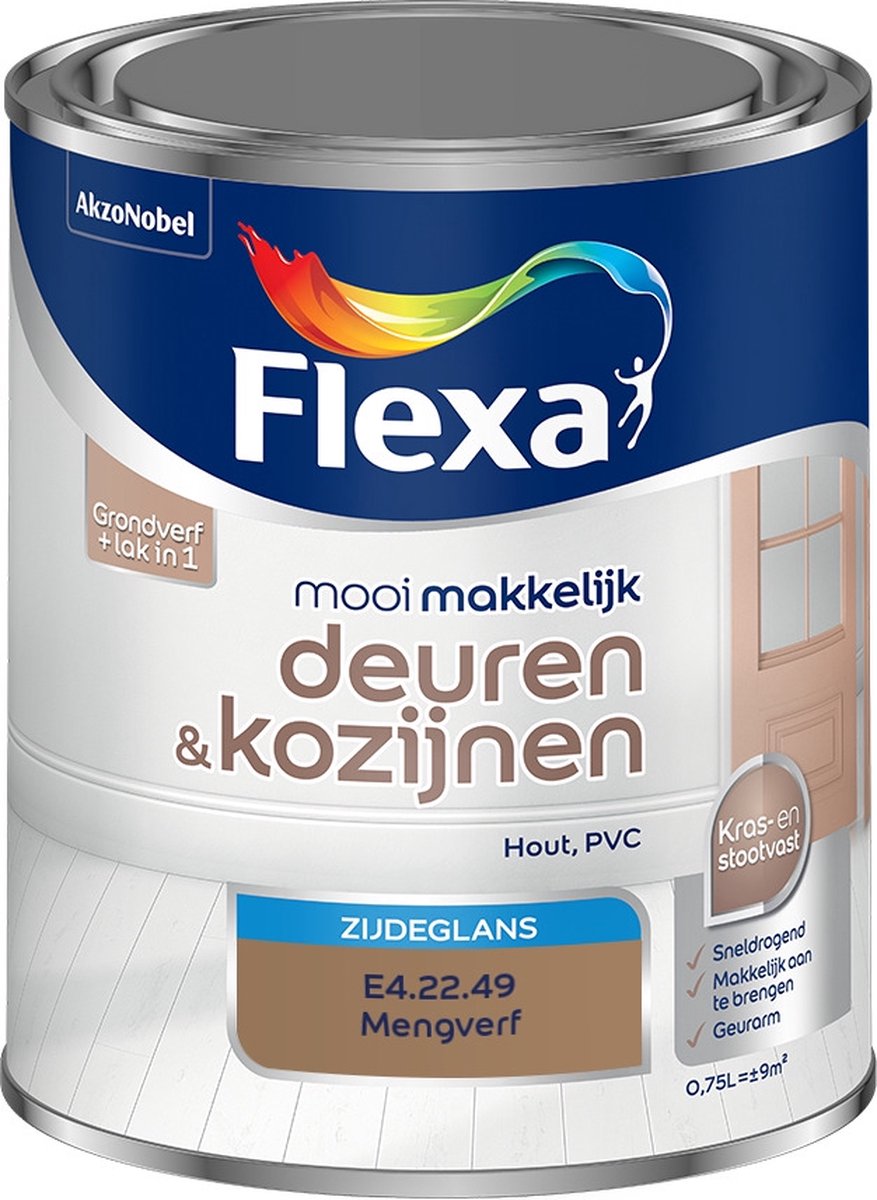 Flexa Mooi Makkelijk Verf - Deuren en Kozijnen - Mengkleur - E4.22.49 - 750 ml
