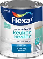 Flexa Mooi Makkelijk Verf - Keukenkasten - Mengkleur - 100% Zee - 750 ml