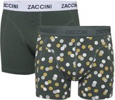 Zaccini - 2-Pack Boxershorts -Confetti - Groen