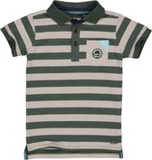 Quapi jongens polo t-shirt Martin aop Green Army Stripe