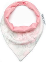 Kiki Bibs - Baby Bandana slab Pink Rose - kwijl slabbetje - punt slabbetje - slabbetje baby - bavet