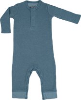 Lodger Baby Jumpsuit - Jumper Ciumbelle - Blauw - 100% katoen - Ademend - Veilige pasvorm - maat 56