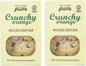 Zoya Goes Pretty - Massage Body Bar Crunchy Orange - 2 pak