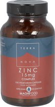 Terranova Zinc 15 mg complex - 100 vegicaps - Zinkpreparaat