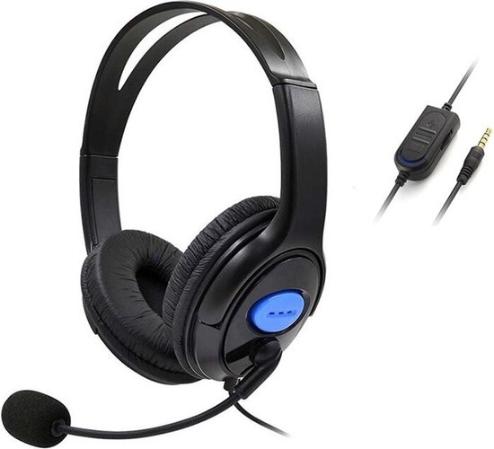 Gaming-headset 3,5 Mm – In-ear Oortelefoon Met Microfoon Voor PS4-controller En Andere 3,5 Mm Audio-apparaten