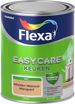 Flexa Easycare Muurverf - Keuken - Mat - Mengkleur - Midden Walnoot - 1 liter