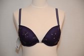 Selmark Lingerie Alma BH - voorgevormd met voorsluiting - A-E cup - aubergine - maat B 75