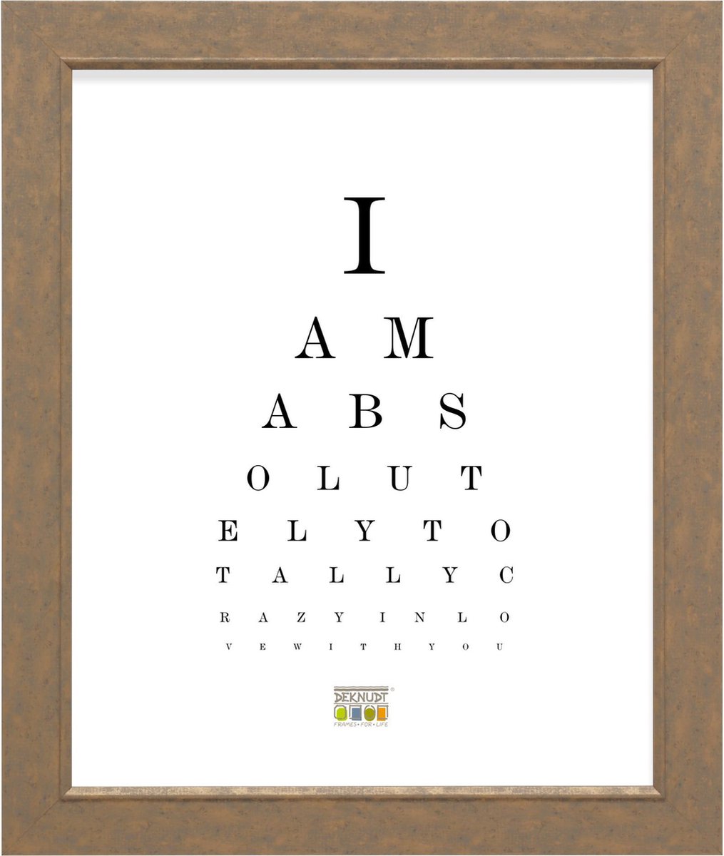 Deknudt Frames fotolijst S48SC3 - brons-grijs - breed - foto: 20x25 cm