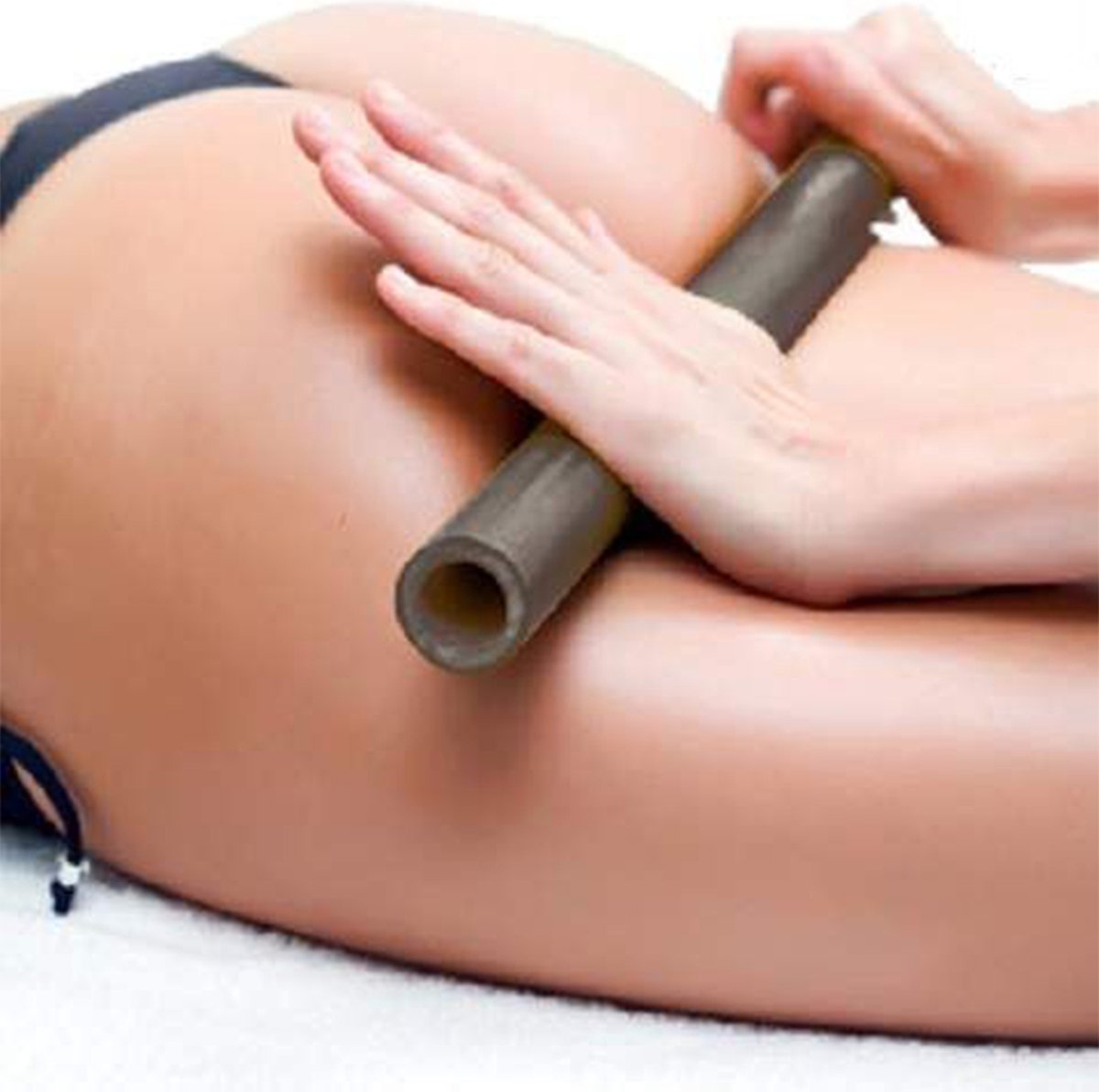 Goedkoopste Bamboe Massage basis set-Stimuleerd de bloedsomloop-Voor een complete lichaamsontspanning-Natuurlijke bamboe-3 delig. Massage set.