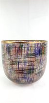 Glass Vase Pen Striped 24*24*22cm