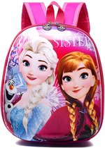 Frozen Schooltas - Frozen Anna en Elsa rugzak - 3D Rugtas Disney - Frozen Roze Schooltas