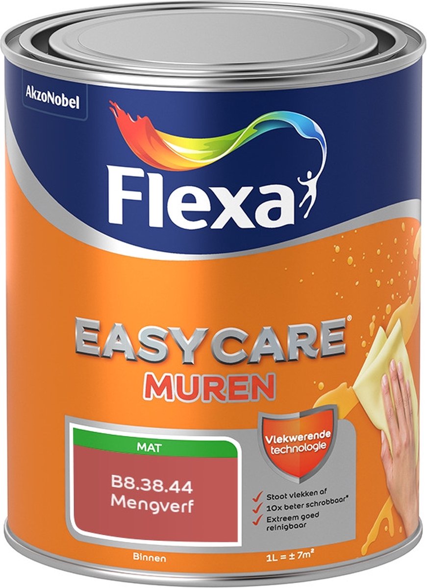 Flexa Easycare Muurverf - Mat - Mengkleur - B8.38.44 - 1 liter