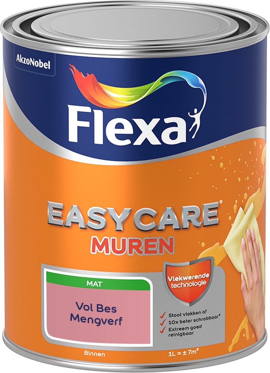 Flexa Easycare Muurverf - Mat - Mengkleur - Vol Bes - 1 liter