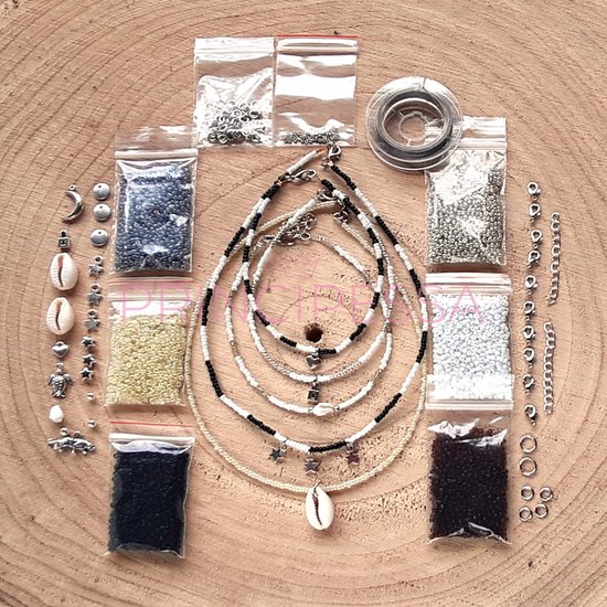 Zelf sieraden maken kralen pakket - Kettingen en enkelbandjes - 2mm kraal  met... | bol.com