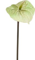 Kunstbloem Anthurium lichtgroen 65 cm