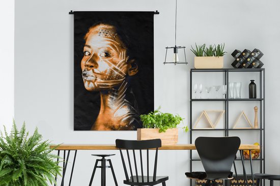 Tapisserie - Femme - Argile - Motifs - 120x180 cm - Tapisserie