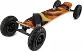 REPEAK Longboard - Mountain Board - SkateBoard - Complete Set - Met Draagtas - Hoge Kwaliteit - Extra Grip - Kleur: Flame