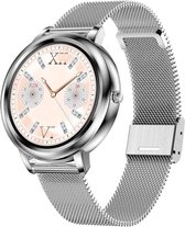 Fitgreat Sky - Smartwatch - Smartwatch Dames - Heren& Kinderen- Zilver staal