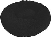 Hondenmand - Donut mand - Supersoft - Kleur: zwart - 65 cm