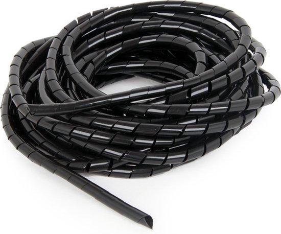 Foto: Valedelucs flexibele spiraal kabelslang 30 meter spiraalband kabelbinder spiraalslang kabelgoot kabelsok cable eater kabelgeleider kabel management kabelspiraal organizer kabelmantel slang diameter 12 mm zwart