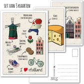 KaartenSet met Hollands Tintje -> Nr 6 (Postcrossing-Typisch-Hollands-Kaas-Grachtenpanden) - LeuksteKaartjes.nl by xMar