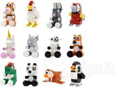 Wange WG01 Creative Designer - Set van 12 Dieren - Lego Compatibel - Bouwdoos