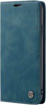 CaseMe Bookcase Pasjeshouder Hoesje iPhone 6/6s Blauw - Telefoonhoesje - Smartphonehoesje - Zonder Screen Protector