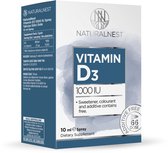 NaturalNest Vitamine D3 - 1000IU 10 ml spray - suikervrij druppels