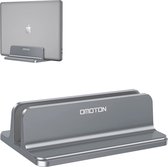 OMOTON Verticale laptopstandaard, aluminium Ruimtebesparende standaard voor alle mobiele telefoons en notebooks - Verstelbare standaard voor MacBook, MacBook Air, MacBook Pro, Ultrabook, Leno