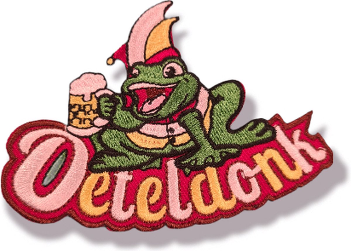 applicatie oeteldonk kikker met bierpull carnaval, Oeteldonk, Kindercrea