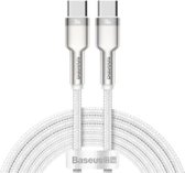 Baseus Cafule Series USB-C naar USB-C Kabel Metaal 100W 2m Wit 99038