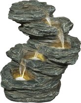 Waterornament Eifel - Polystone - Incl. pomp en LED lampjes - H.56cm